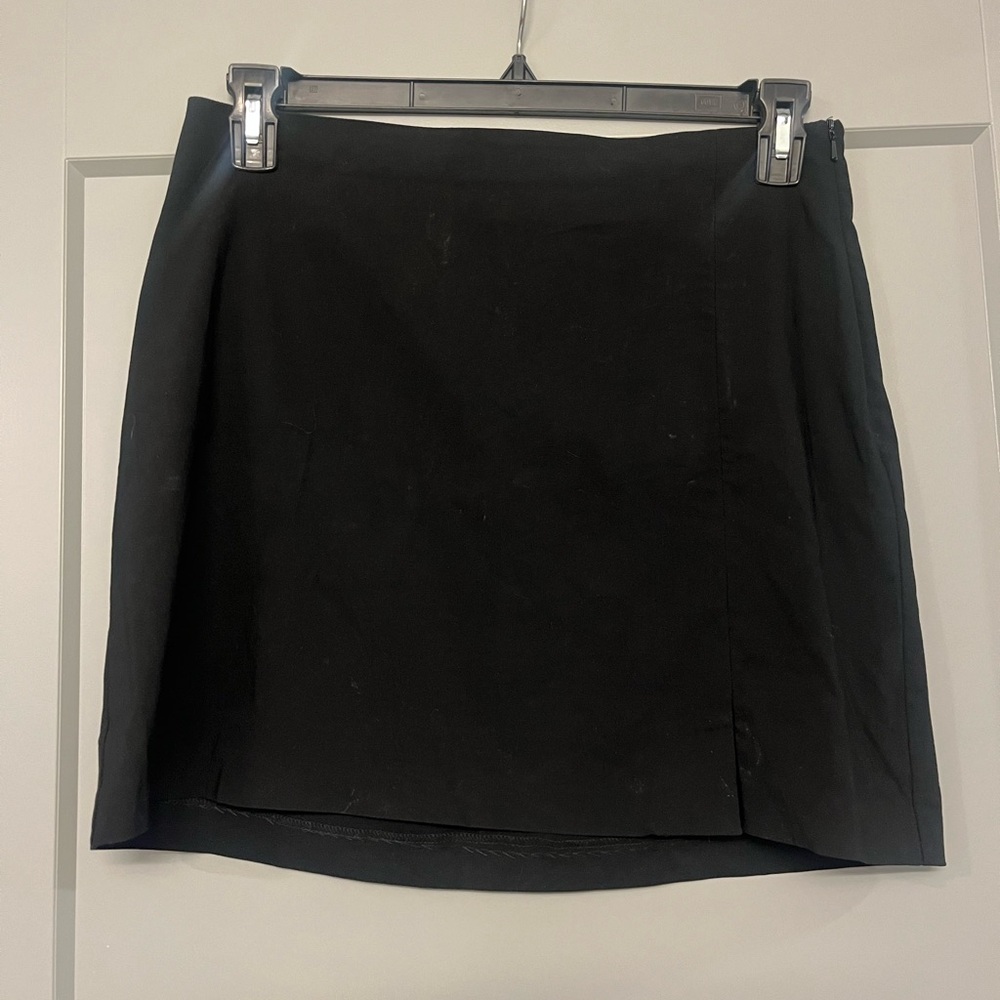 ASOS Black Pencil Mini Skirt with Slit